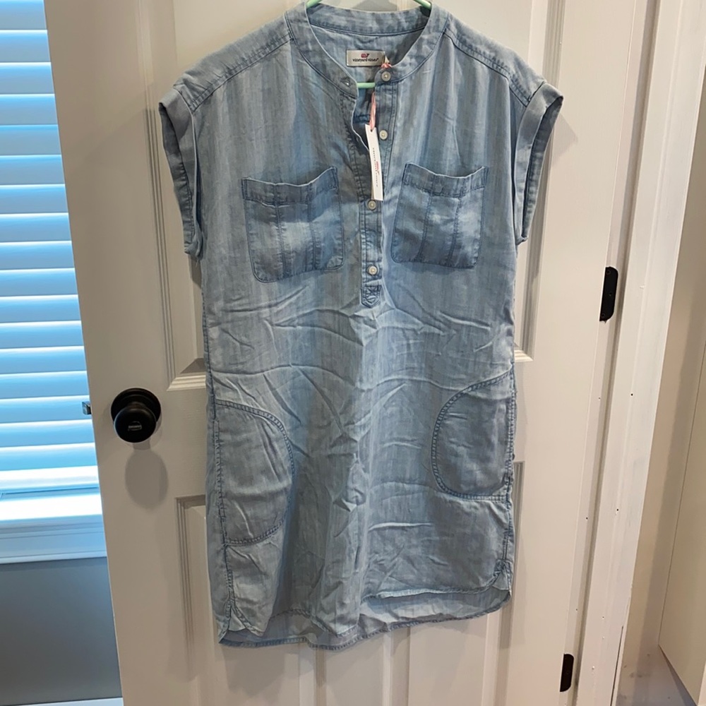 BNWT Vineyard Vines Chambray Shirtdress 8